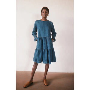 langer dress in organic cotton denim