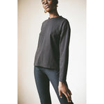 long sleeve tee in noir