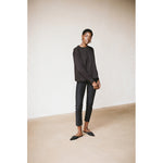 long sleeve tee in noir