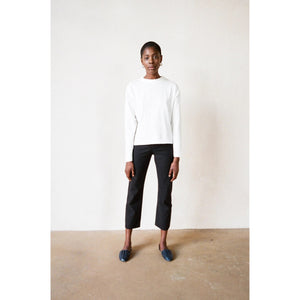 long sleeve tee in bone