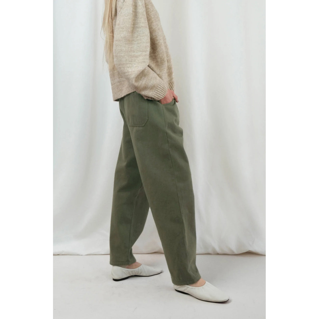 nico pant in dark olive