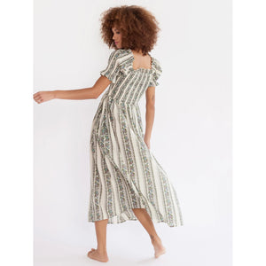 cate dress in goa stripe