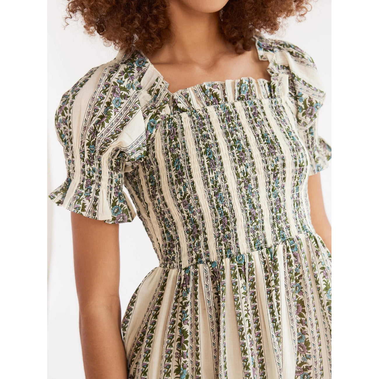 cate dress in goa stripe