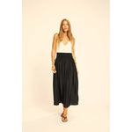 bella skirt in black silk