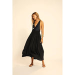 bella skirt in black silk