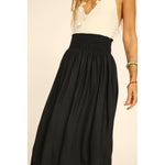 bella skirt in black silk