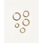 8mm pavé huggie in yellow gold