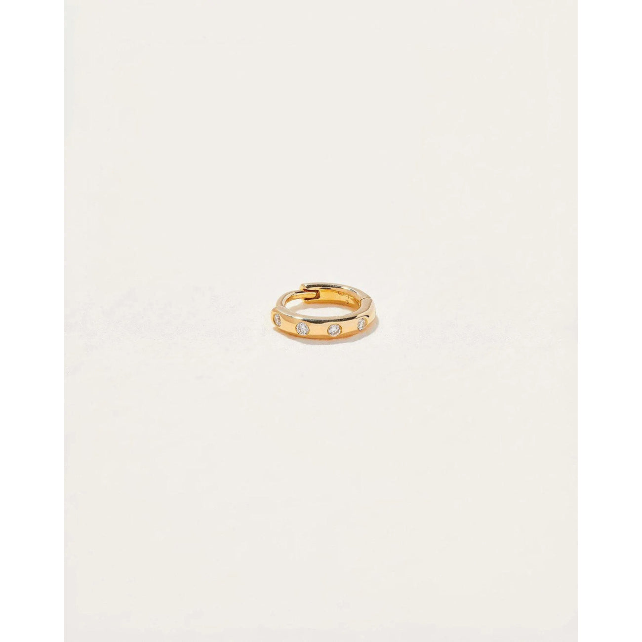 6mm diamond dot huggie