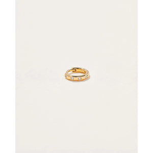 6mm diamond dot huggie