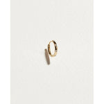 10mm diamond dot huggie