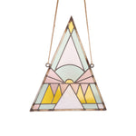 pastel landscape triangle