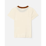 90s tee in vintage ivory + sienna