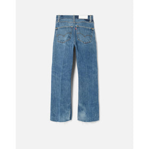 high rise wide leg crop