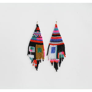 otti black beaded earrings