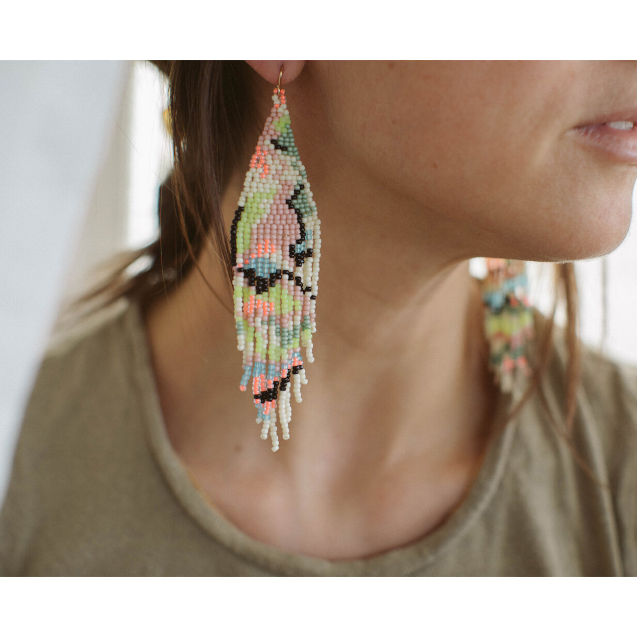 marble multi earrings