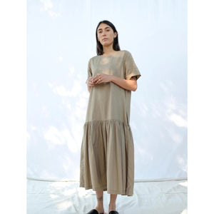 tee dress in faded olive