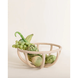 medium prong fruit bowl in speckled