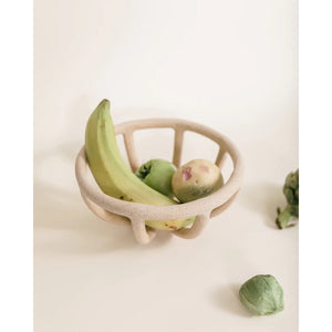small prong fruit bowl in speckled