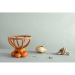 medium prong fruit bowl in terracotta