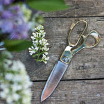 large brass handle scissors