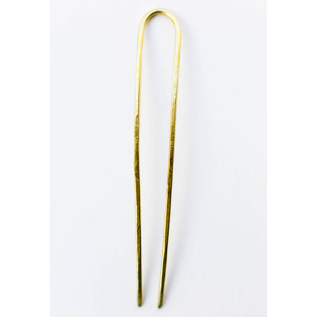 classic brass hair pin