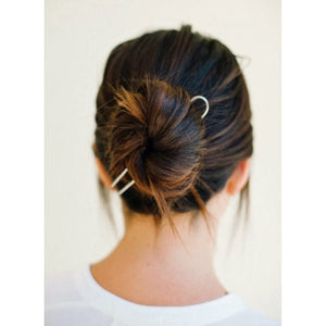 classic brass hair pin