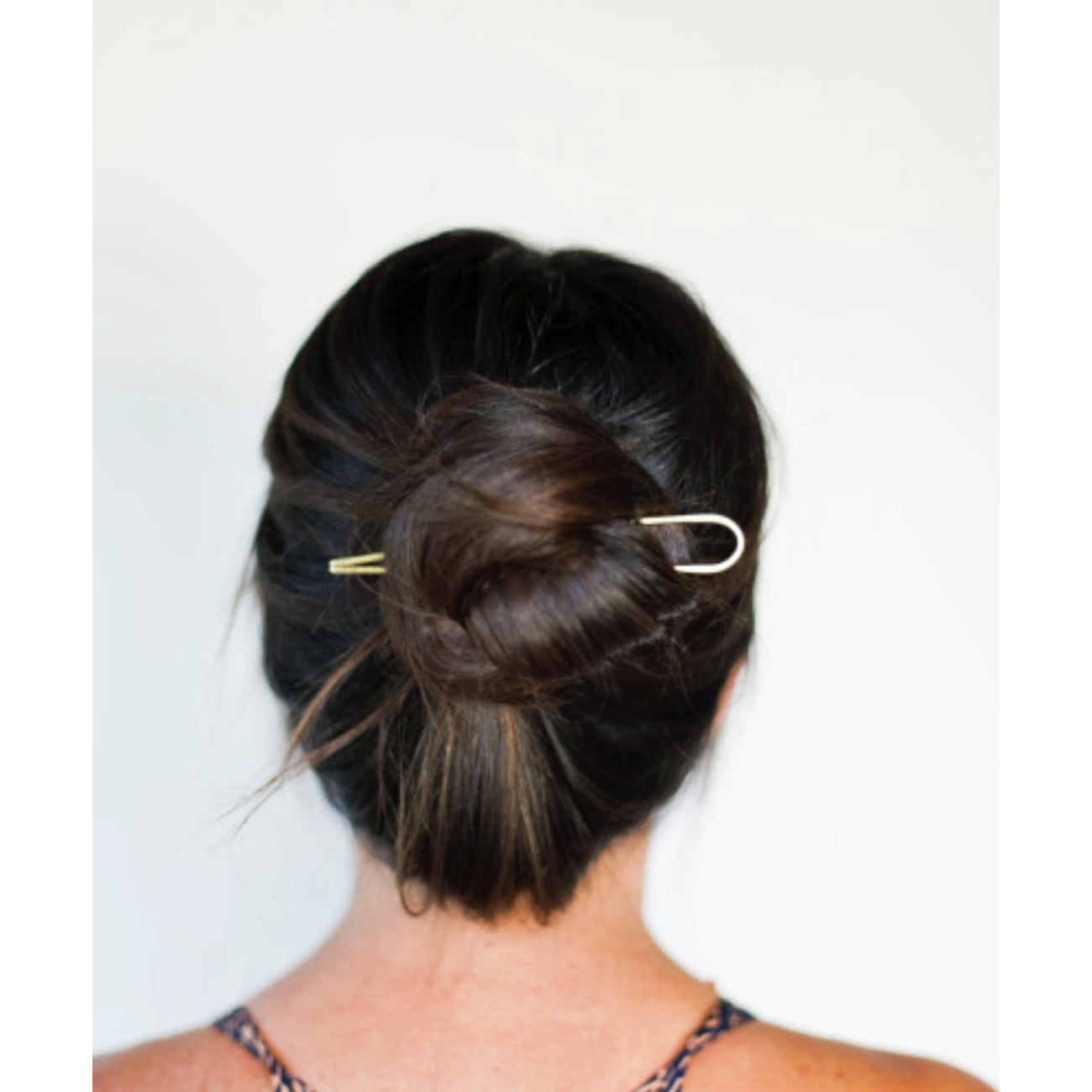 classic brass hair pin