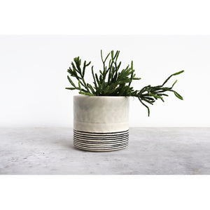 large planter in seafoam