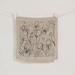 iris linen napkin in flax