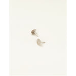 foil stud in sterling silver