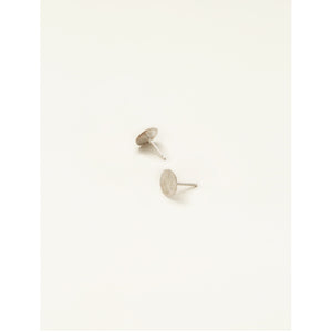 foil stud in sterling silver