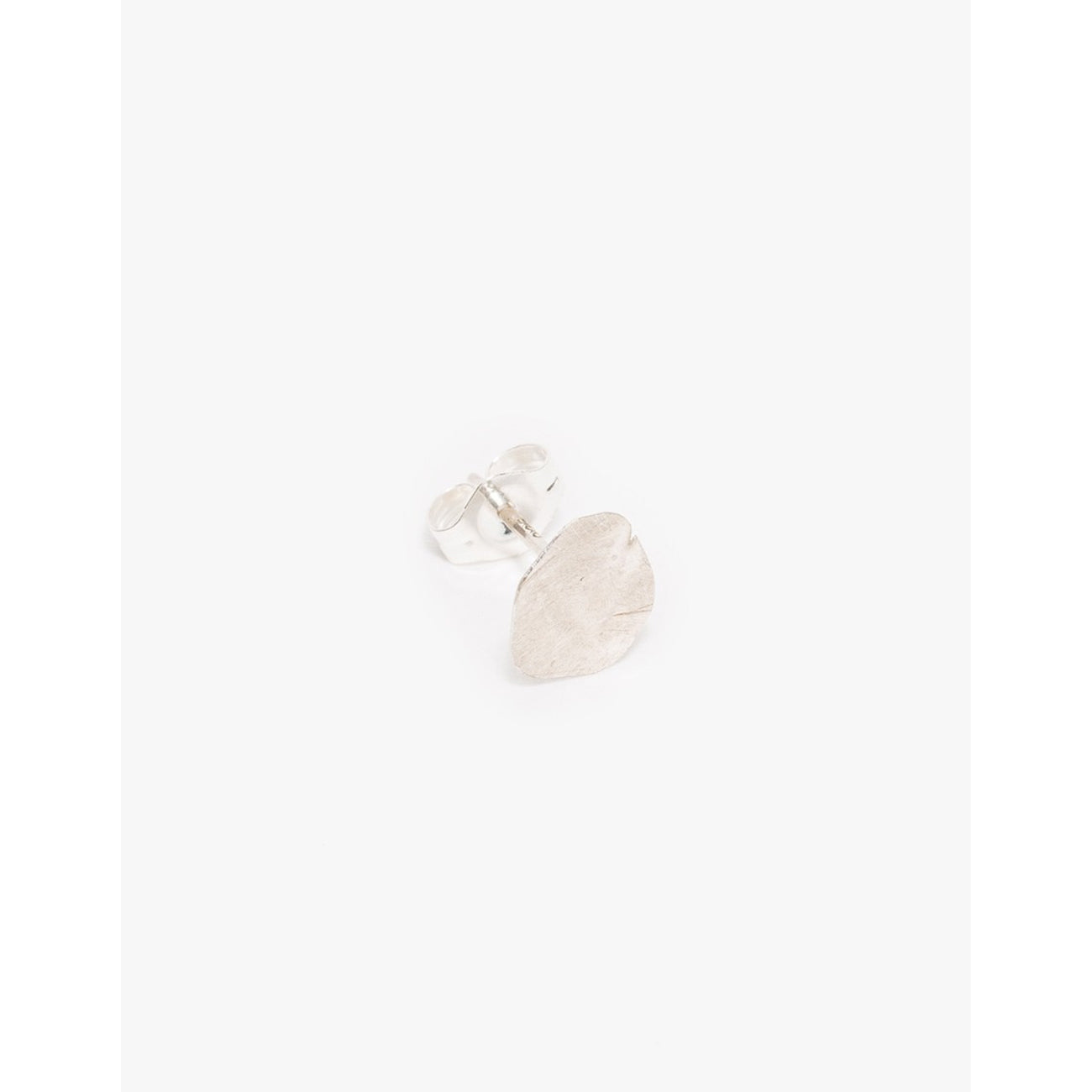 foil stud in sterling silver