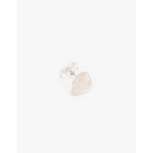 foil stud in sterling silver