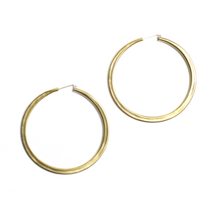 simple hoops: brass