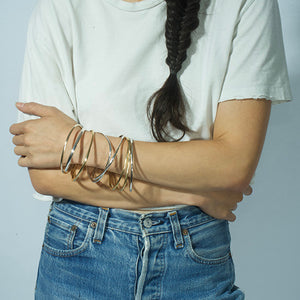 rialta bangle in sterling silver