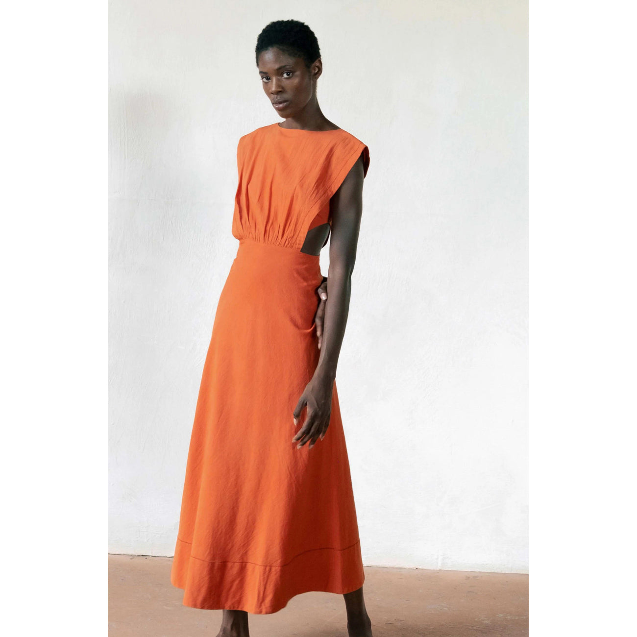 belén dress in yam