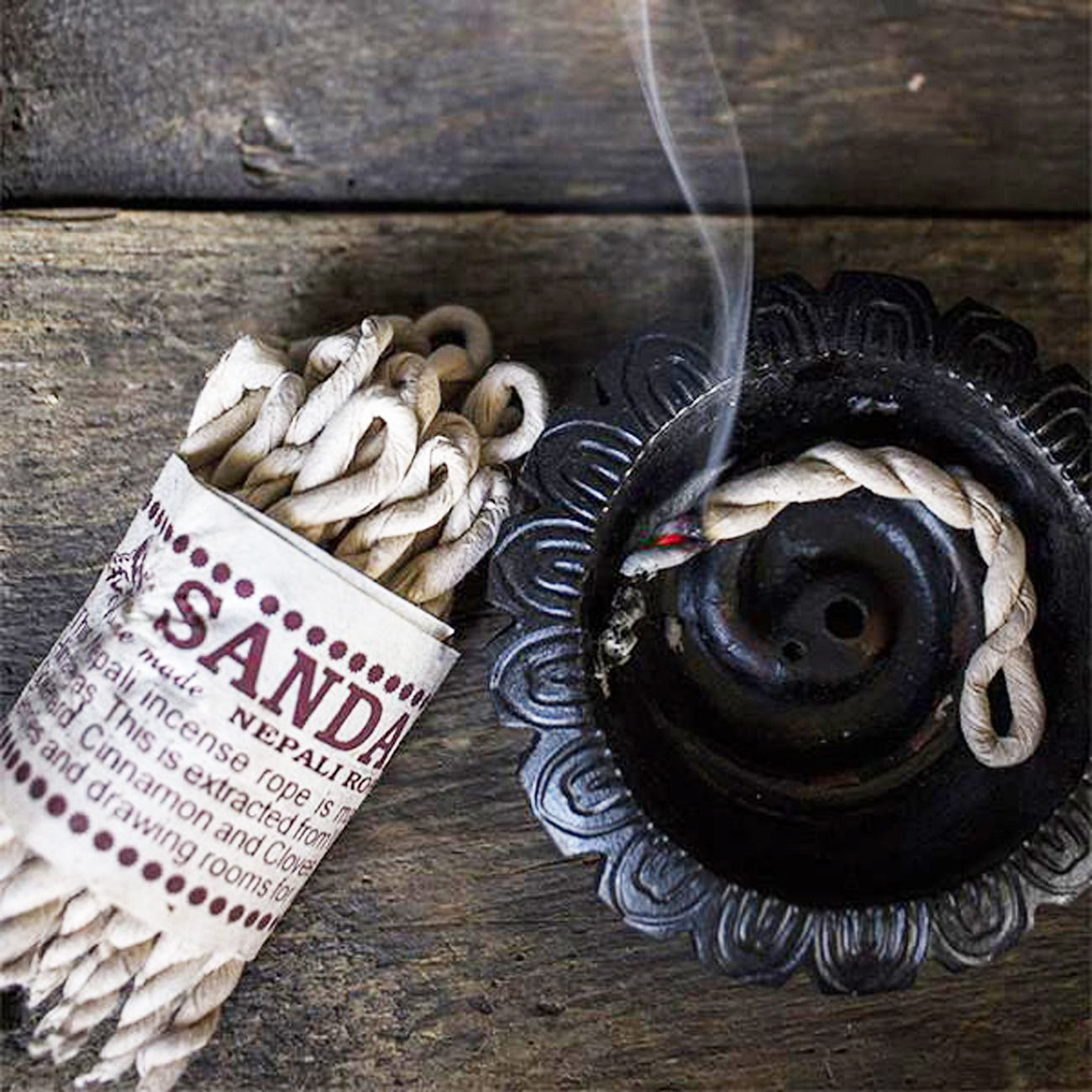 nepali rope incense: sandalwood