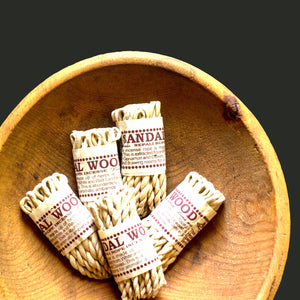 nepali rope incense: sandalwood