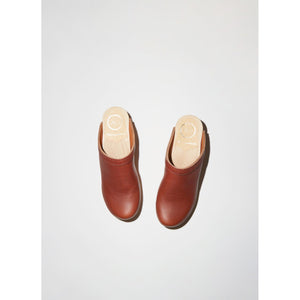 No.6 Old School Clog on Mid Heel in Bourbon a case of you