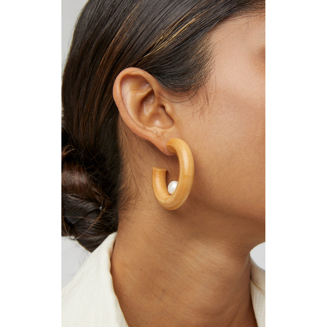 pearl sun earrings