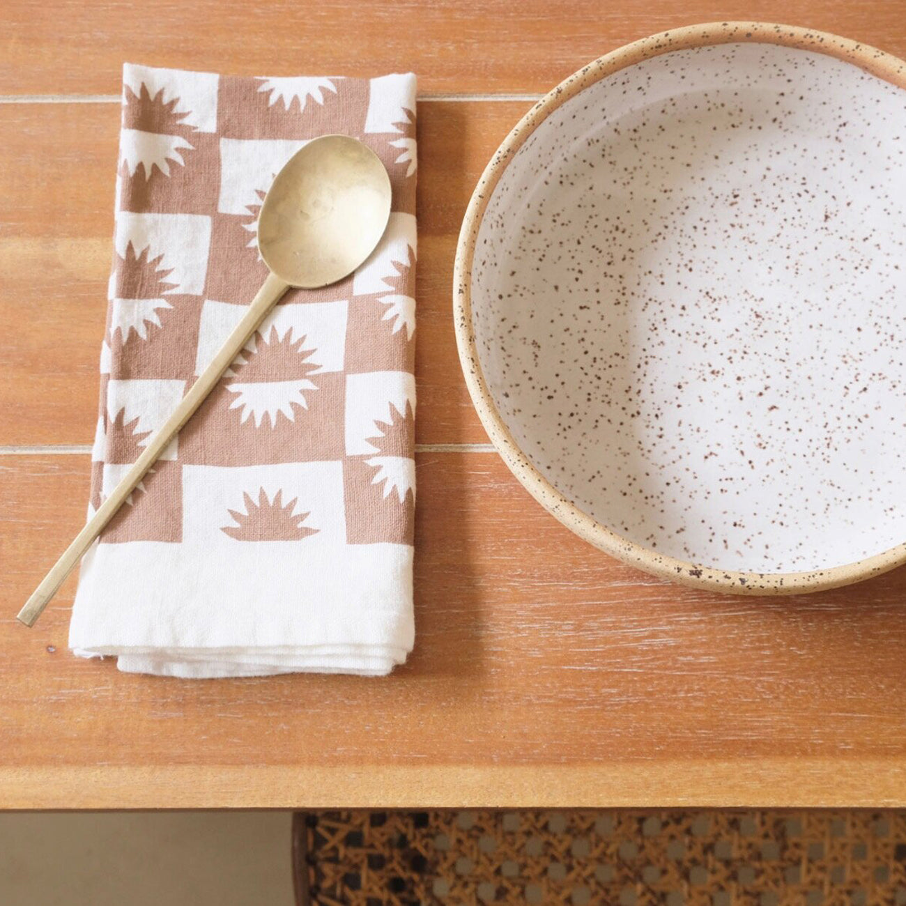 linen napkin in sunrise