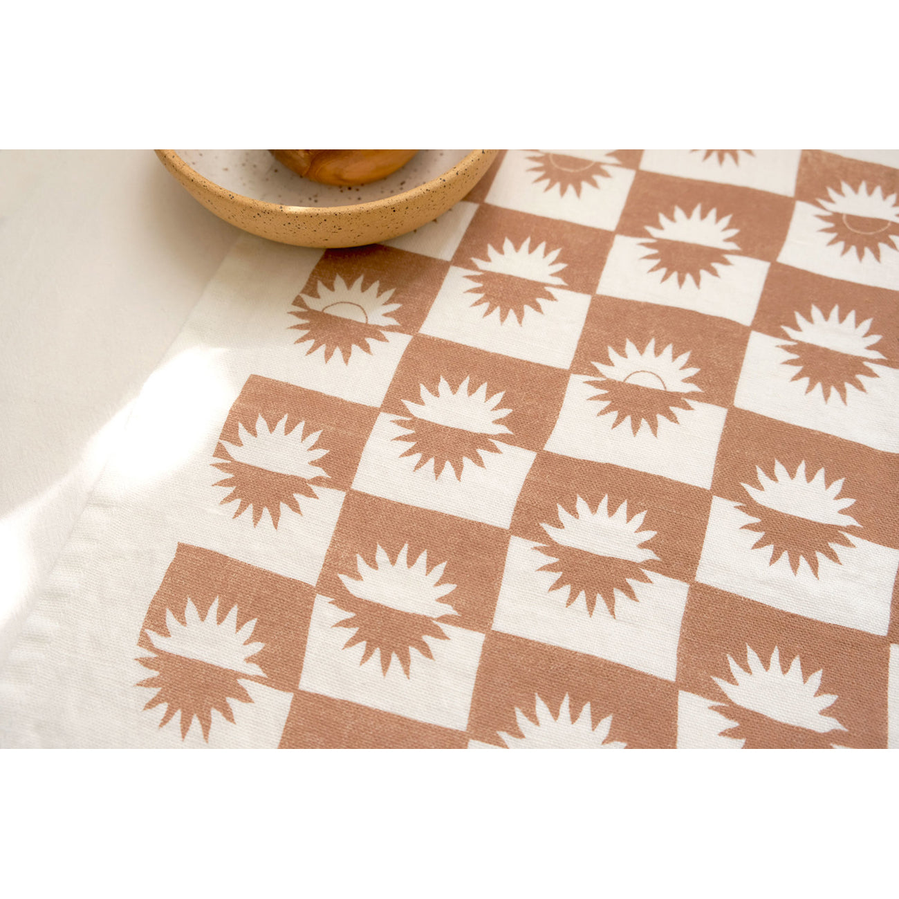 linen napkin in sunrise