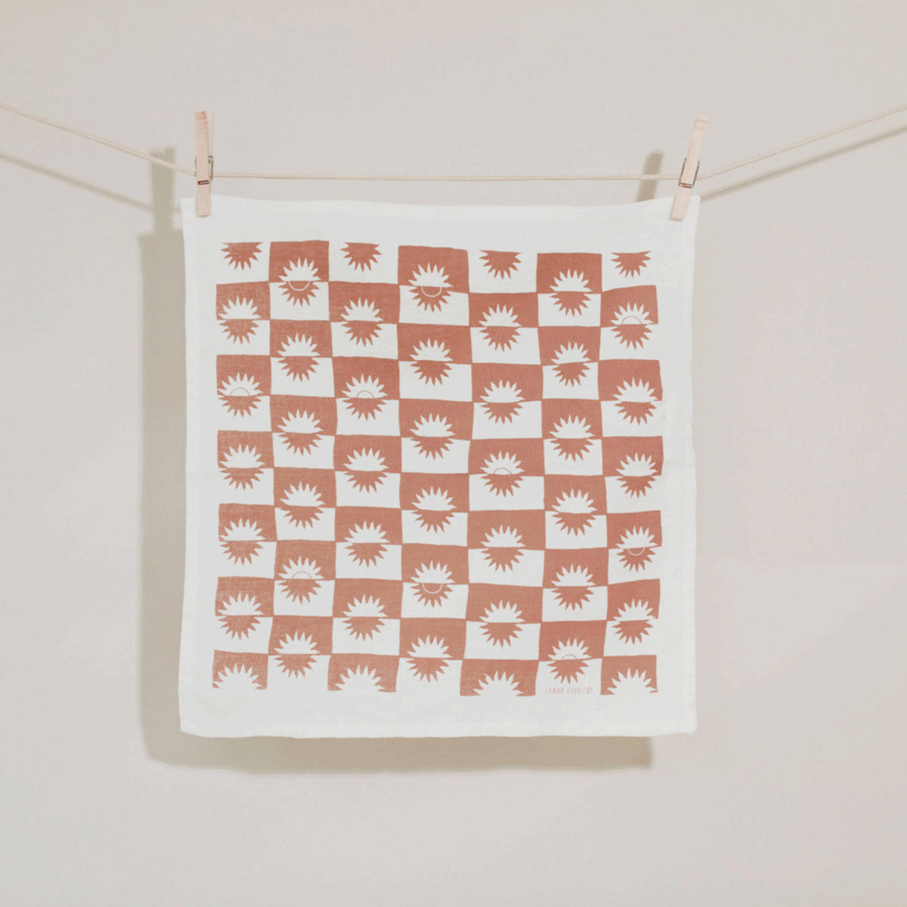 linen napkin in sunrise